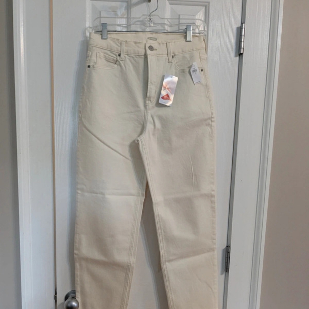 NWT Old Navy cream stretch jeans